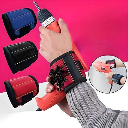 Magnetic Wrist Band | Tool Belt with 3 Strong Magnets | For Electricians, Roofers & DIY