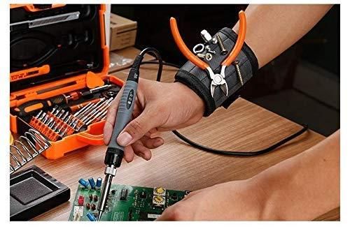 Magnetic Wrist Band | Tool Belt with 3 Strong Magnets | For Electricians, Roofers & DIY