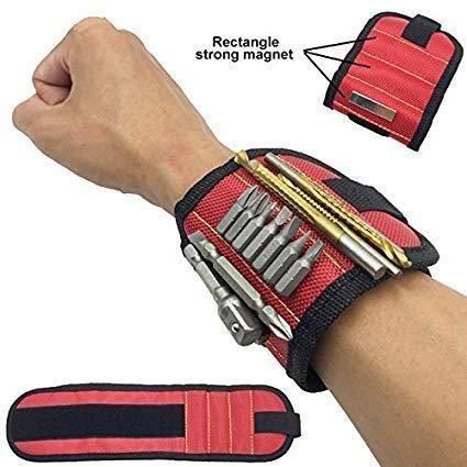 Magnetic Wrist Band | Tool Belt with 3 Strong Magnets | For Electricians, Roofers & DIY